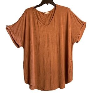 Zenana Brown Top Size 2X